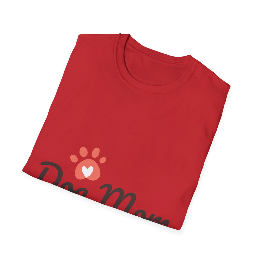 Dog Mom T-Shirt with Paw Print — Cute Pet Lover Tee