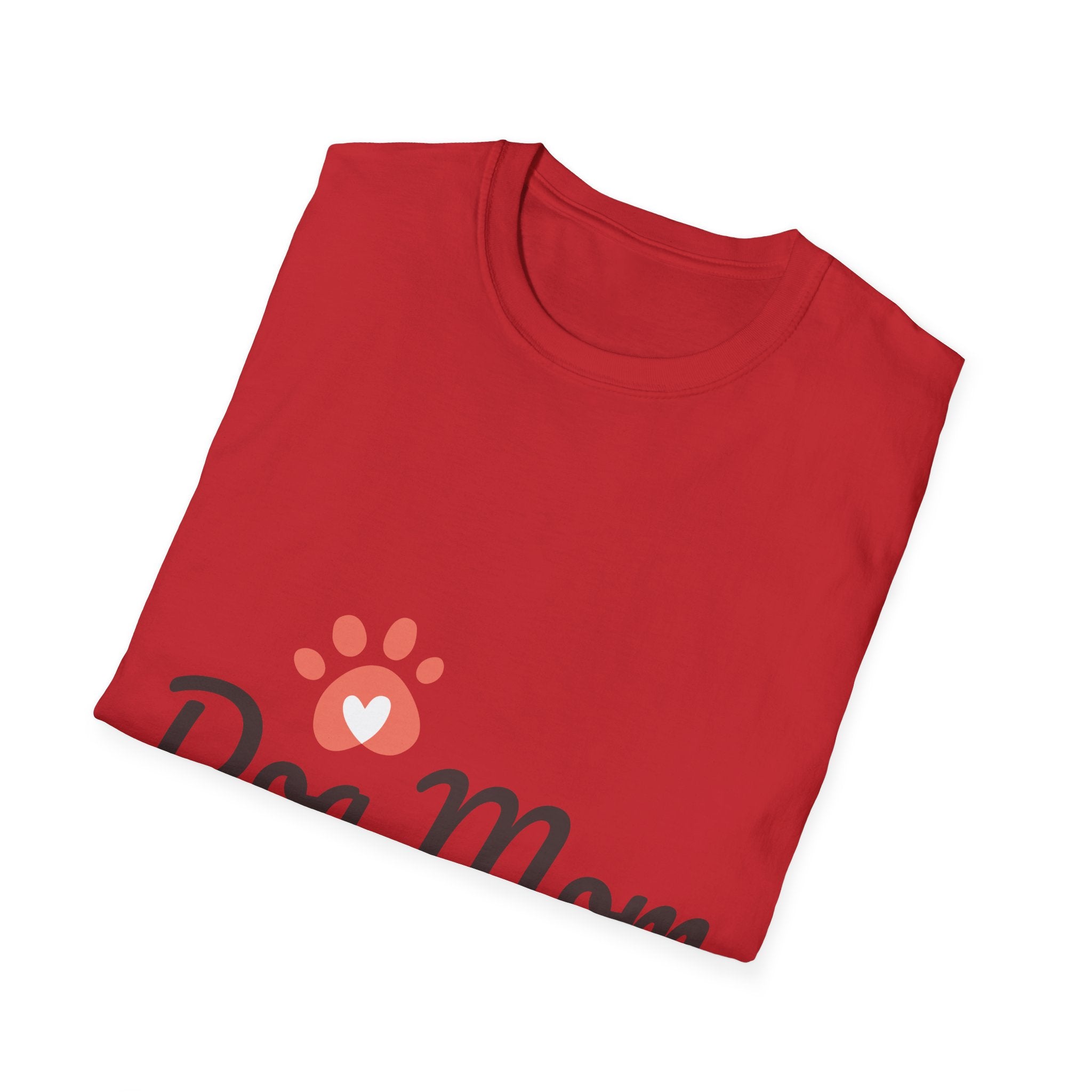 Dog Mom T-Shirt with Paw Print — Cute Pet Lover Tee