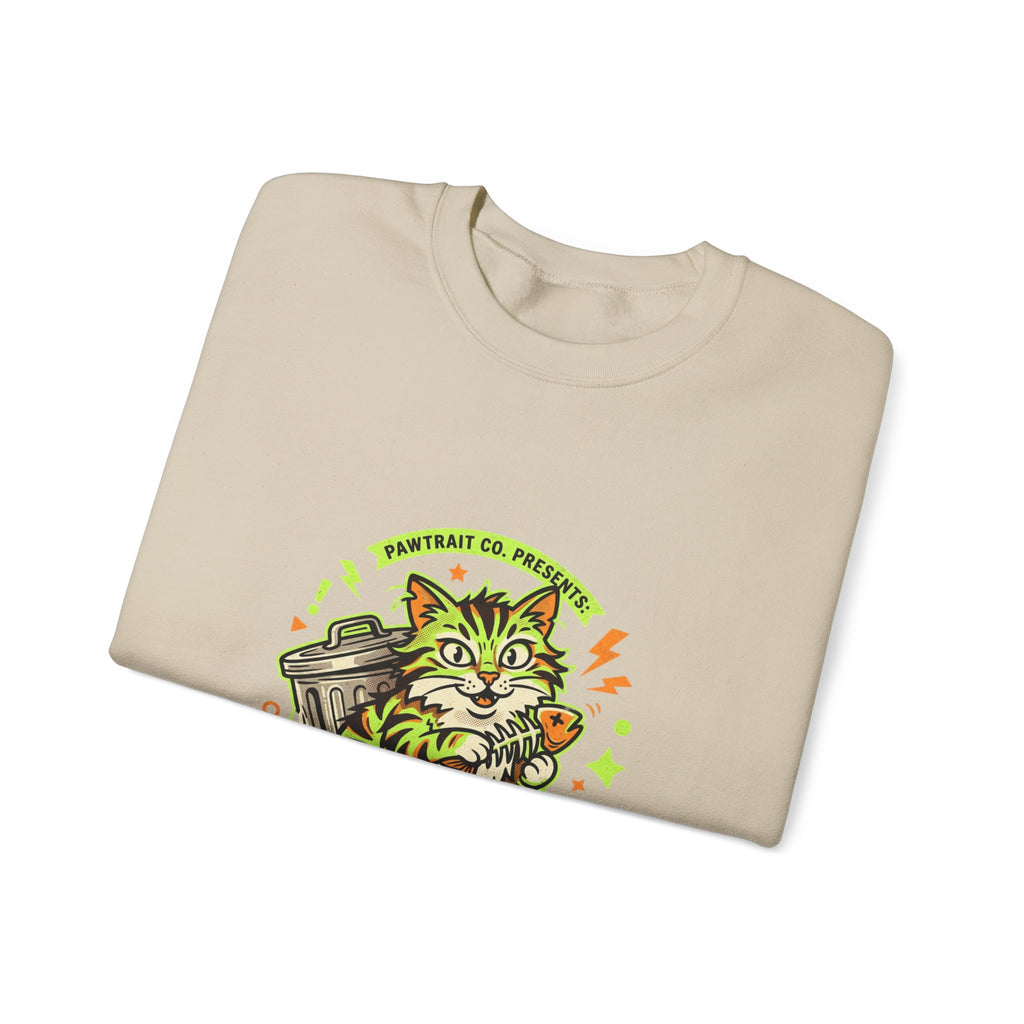 Feral Era Cat Mascot Crewneck Sweatshirt