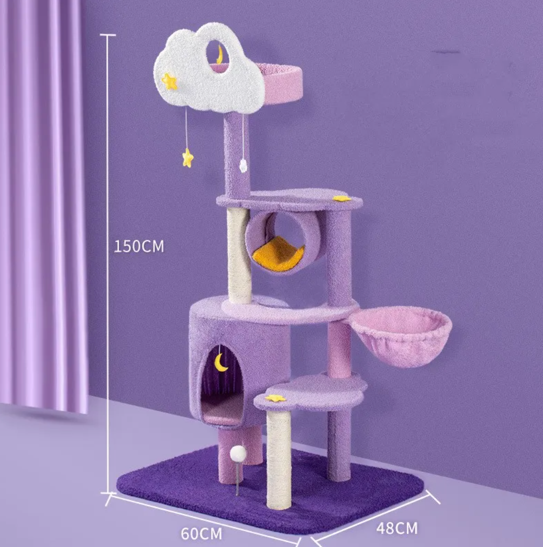 Large Cat Scratching Board & Jumping Platform