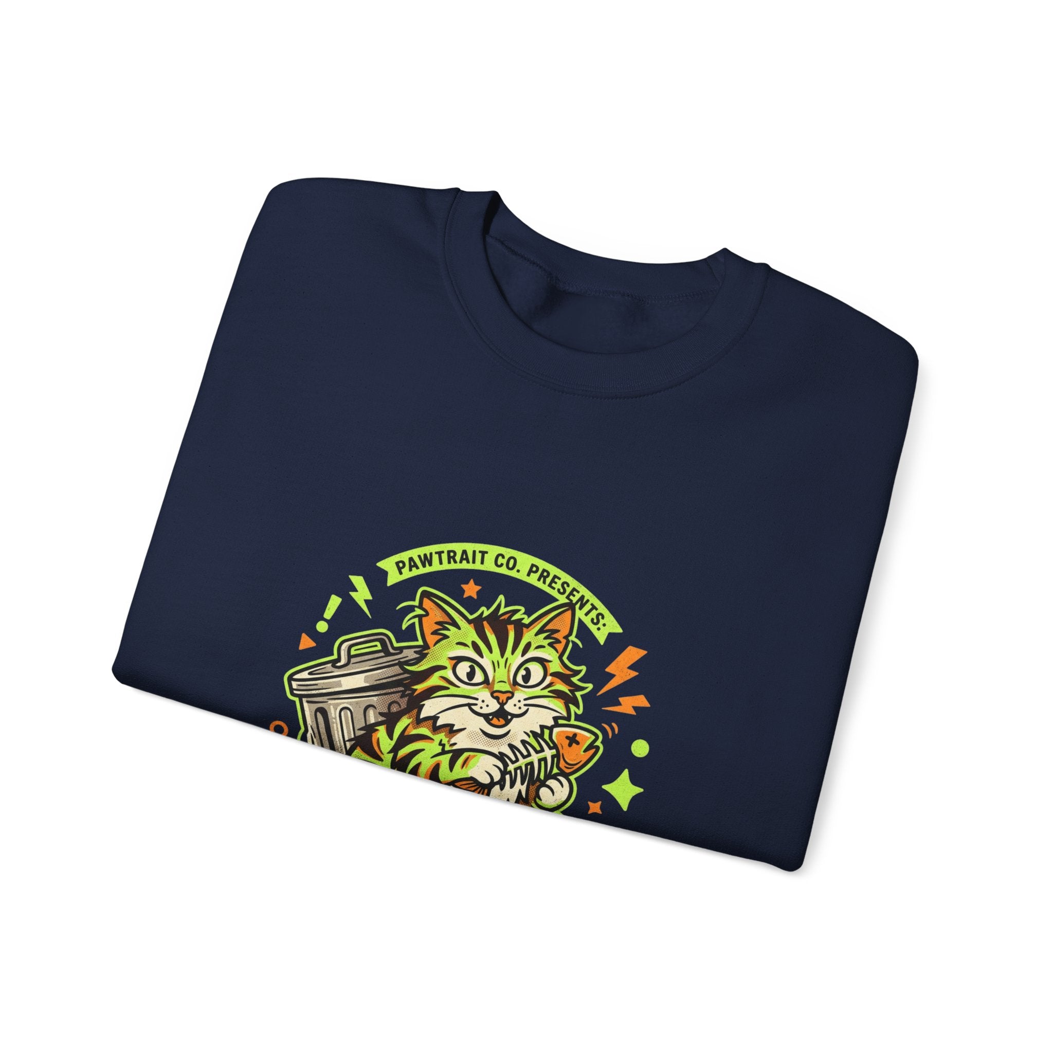 Feral Era Cat Mascot Crewneck Sweatshirt