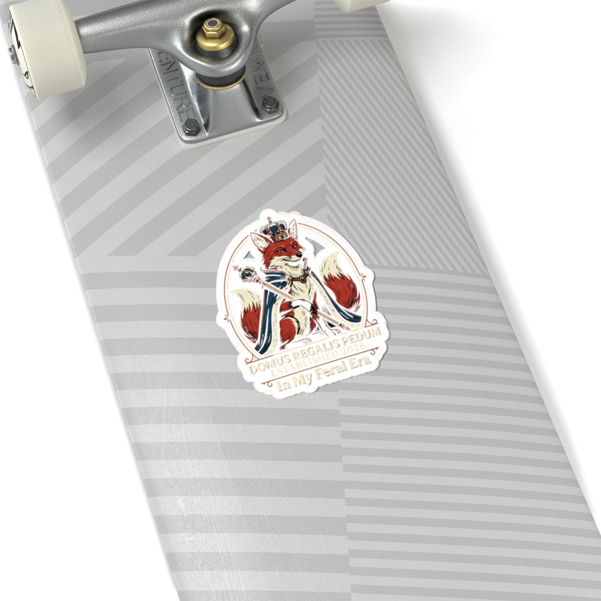 Regal Fox Kiss-Cut Stickers | Sassy Gen Z, Coquette Aesthetic, Minimalist Type