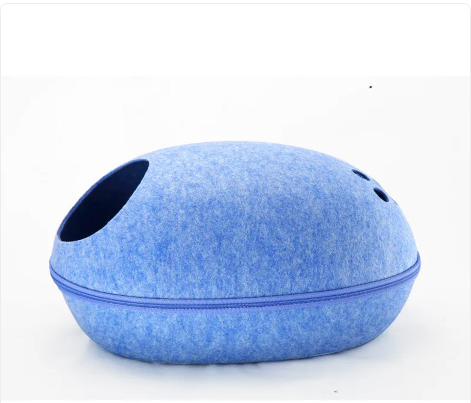 Removable Eggshell Cat Bed — Cozy Cave Nest