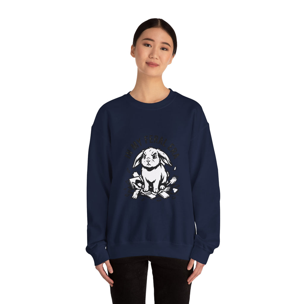 In My Feral Era Rabbit Sweatshirt | feral era, chaotic cute