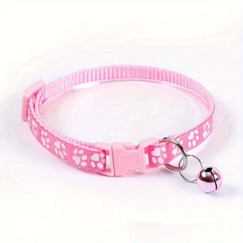 Colorful Bell Cat Collar — Adjustable & Cute