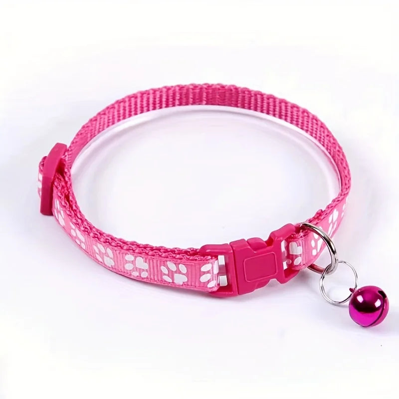 Colorful Bell Cat Collar — Adjustable & Cute