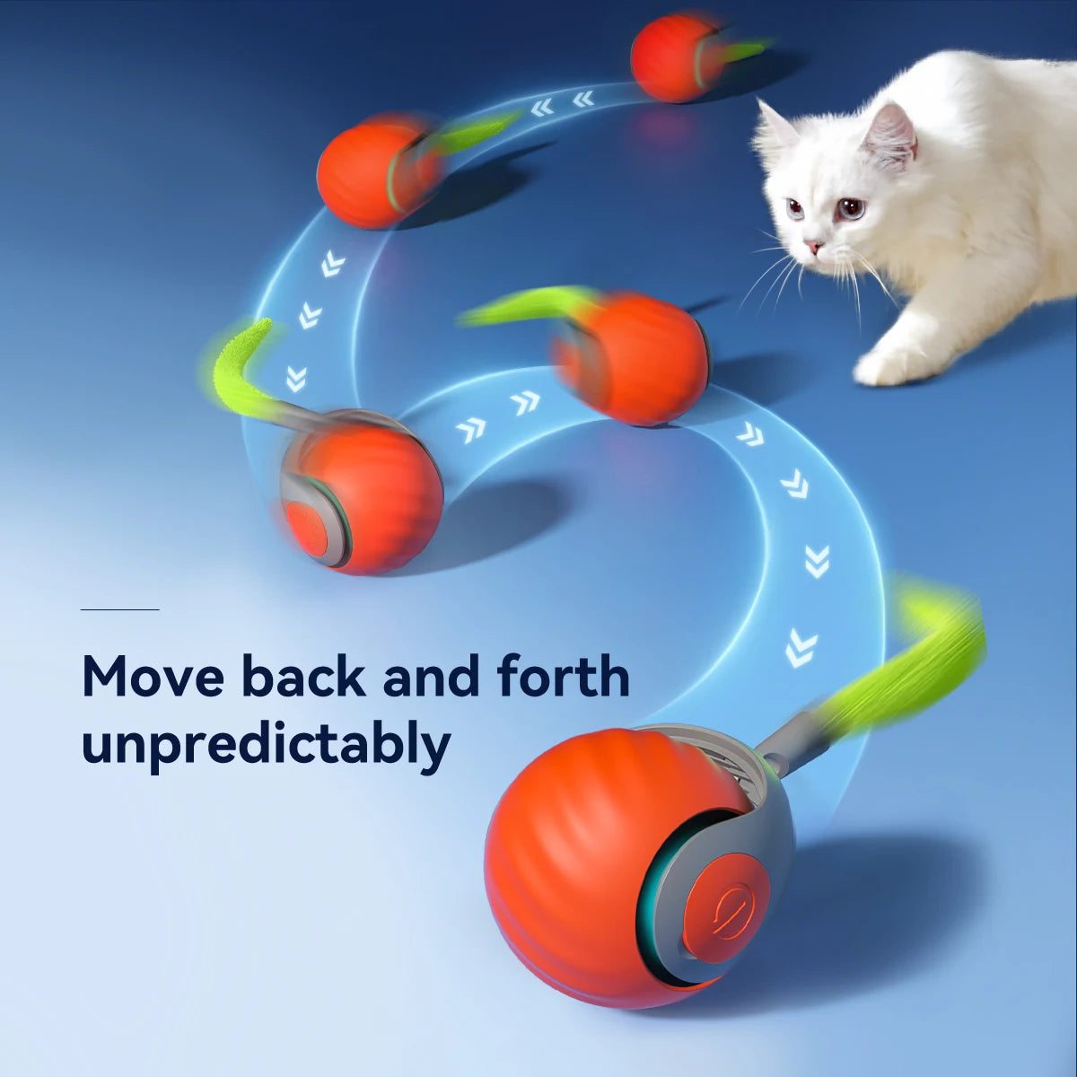 Rolling Tail Cat & Dog Toy Ball — Indoor & Outdoor