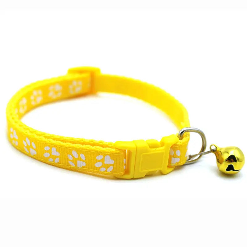 Colorful Bell Cat Collar — Adjustable & Cute