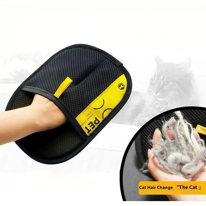 Electrostatic Pet Hair Remover Gloves with Lint Roller