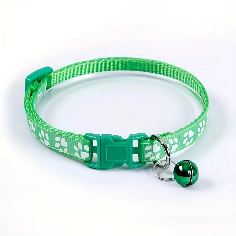 Colorful Bell Cat Collar — Adjustable & Cute