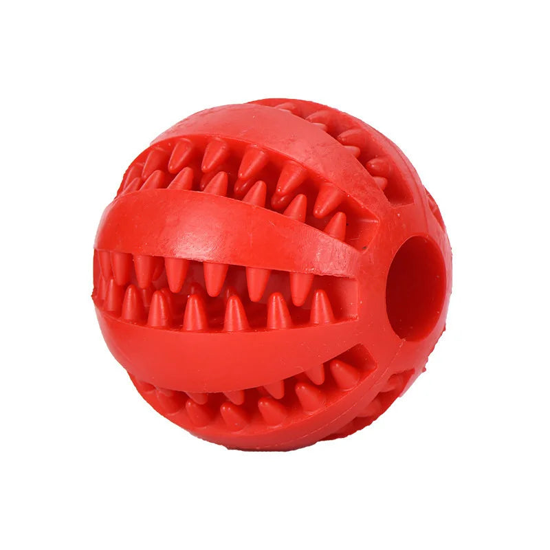 Rubber Dog Food Puzzle Ball — Non-Toxic Chew Toy