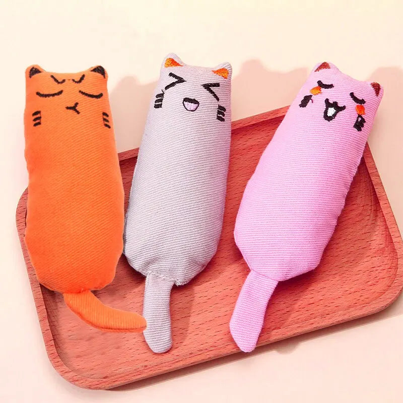 Catnip Thumb Plush Chew Toy