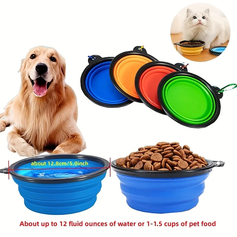 Collapsible Silicone Pet Travel Bowl