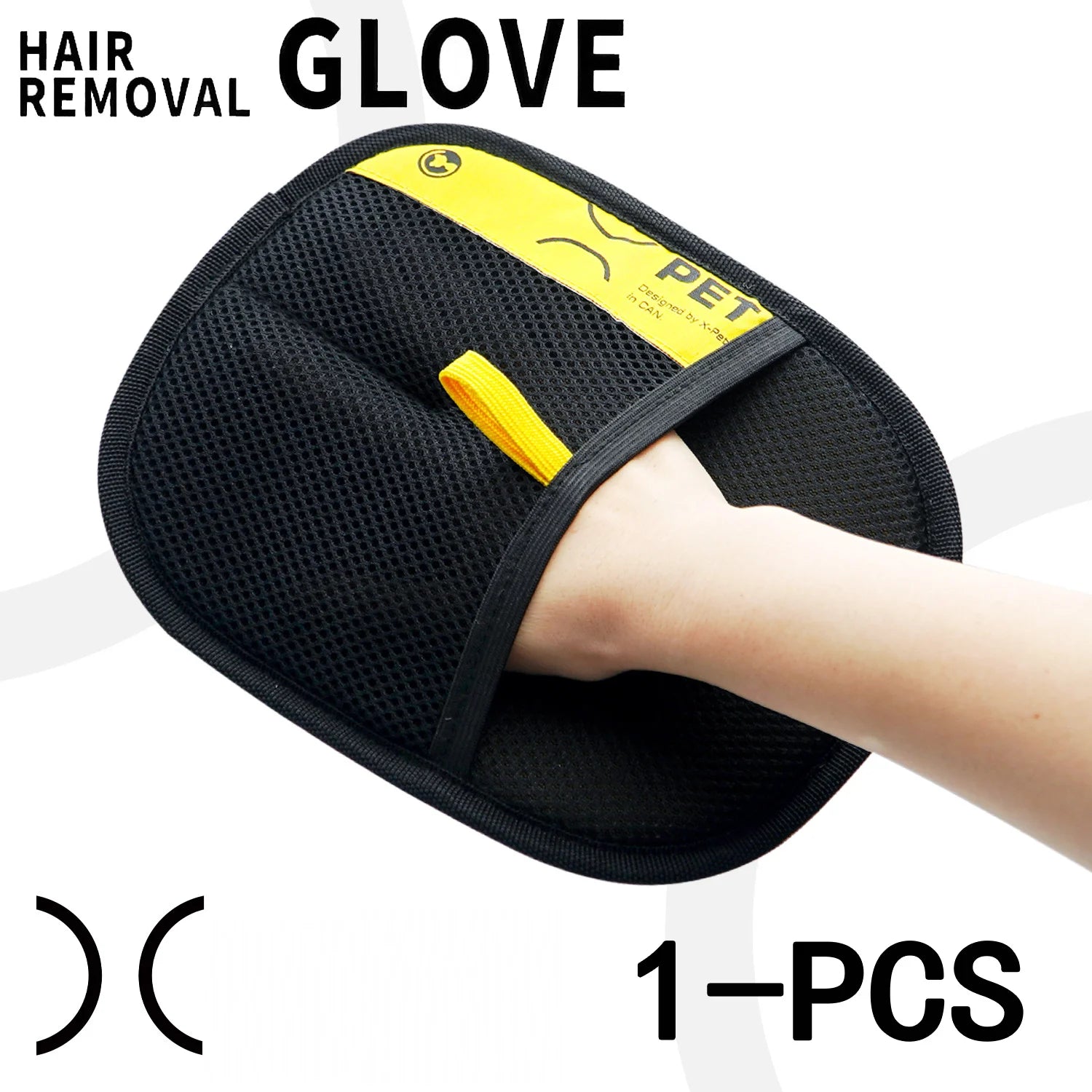 Electrostatic Pet Hair Remover Gloves with Lint Roller