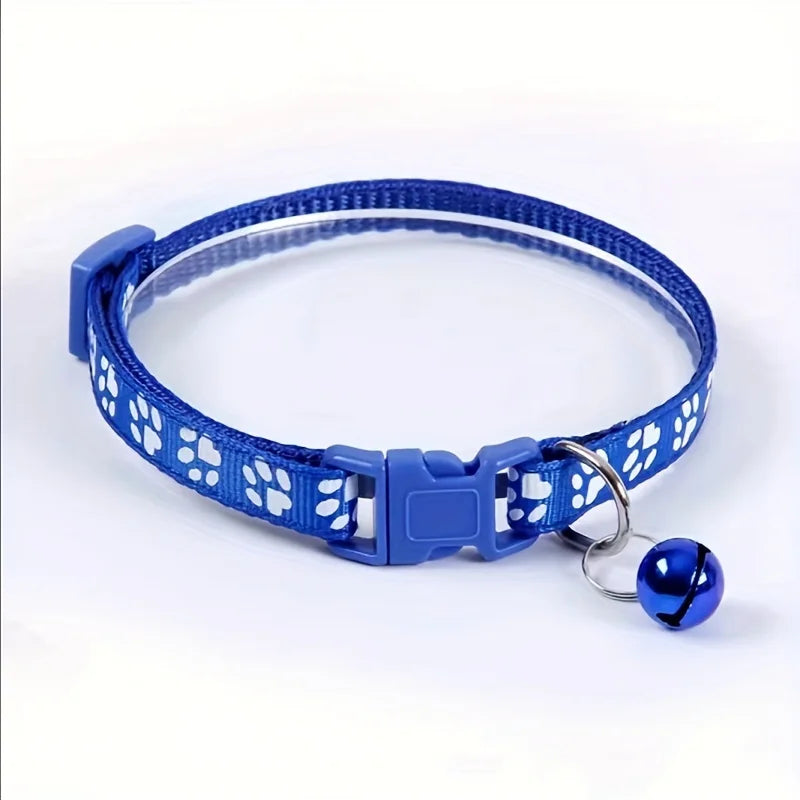 Colorful Bell Cat Collar — Adjustable & Cute