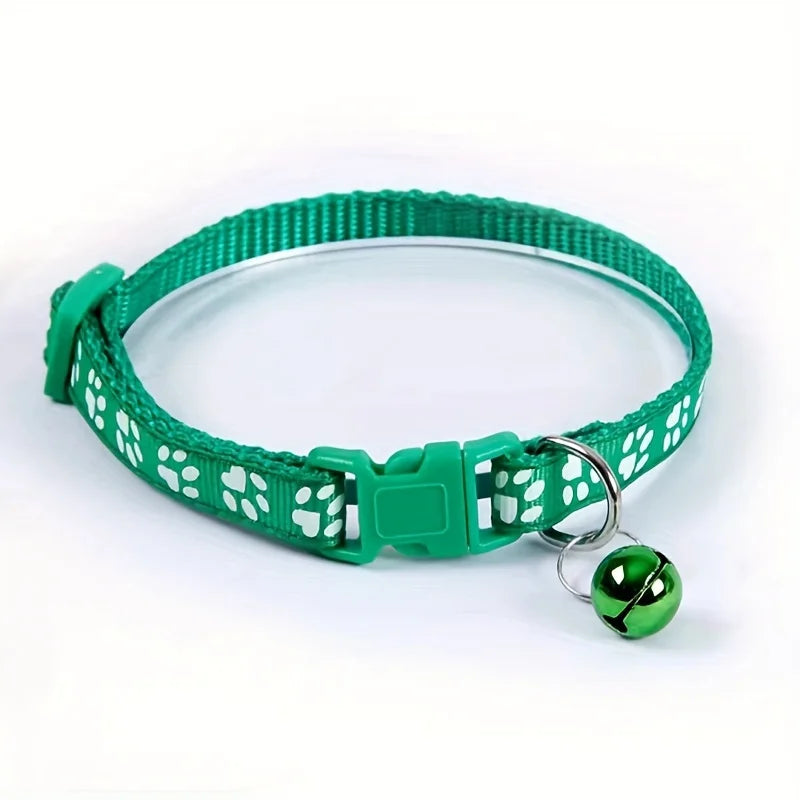 Colorful Bell Cat Collar — Adjustable & Cute