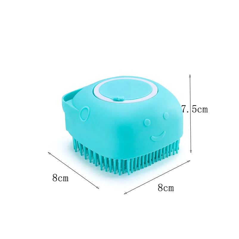 Bath Massage Brush Bathroom Multifunctional Puppy Big Dog Cat Soft Safety Silicone Pet Accessories for Dogs Cats Tools