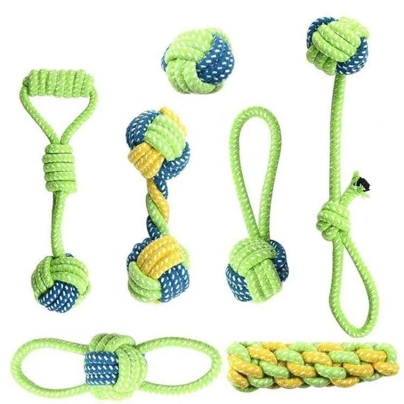 Cotton Rope Dog Chew Toy Ball