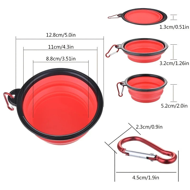 Collapsible Silicone Pet Travel Bowl