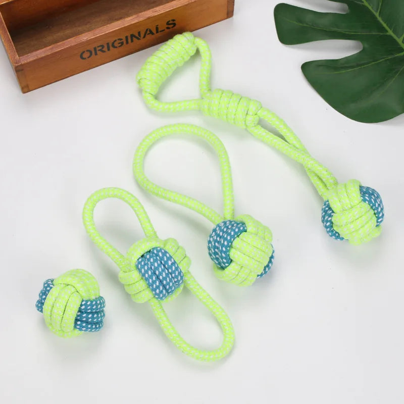 Cotton Rope Dog Chew Toy Ball