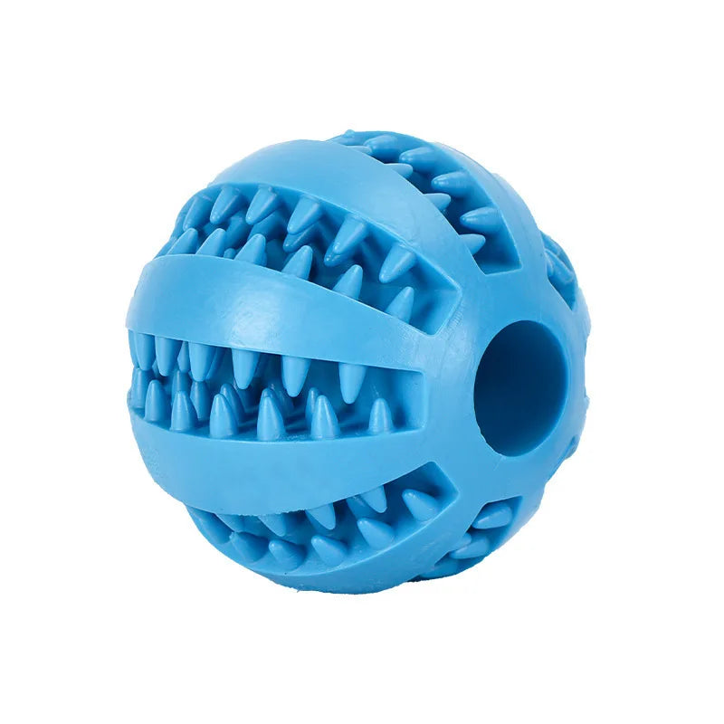 Rubber Dog Food Puzzle Ball — Non-Toxic Chew Toy
