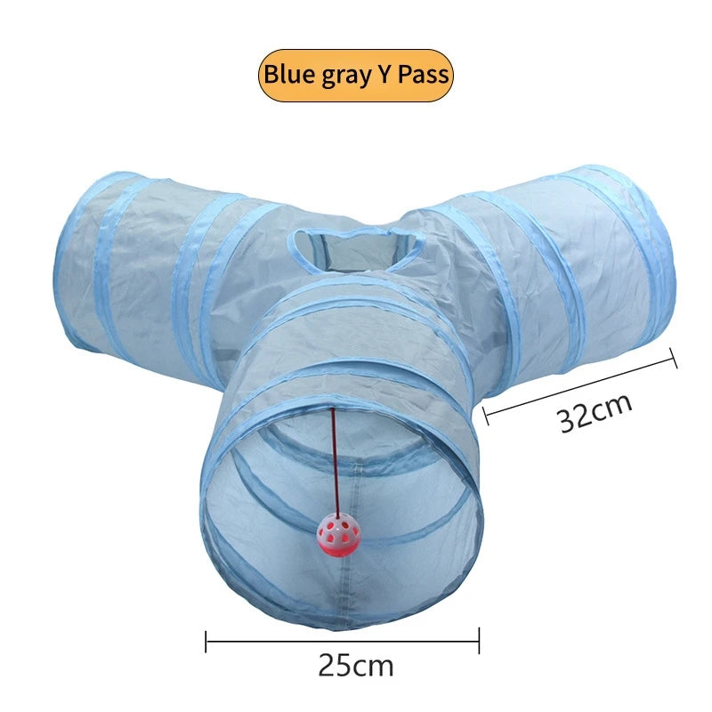 Cat Tunnel Pet Supplies Cat S T Pass Play Tunnel Foldable Cat Tunnel Cat Toy Breathable Drill Barrel for Indoor loud paper
