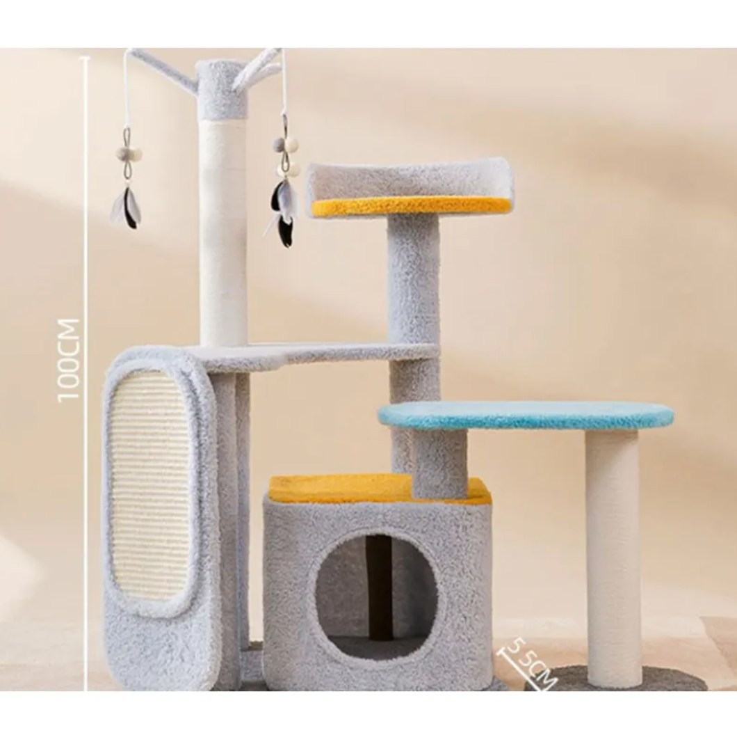 Large Cat Scratching Board & Jumping Platform