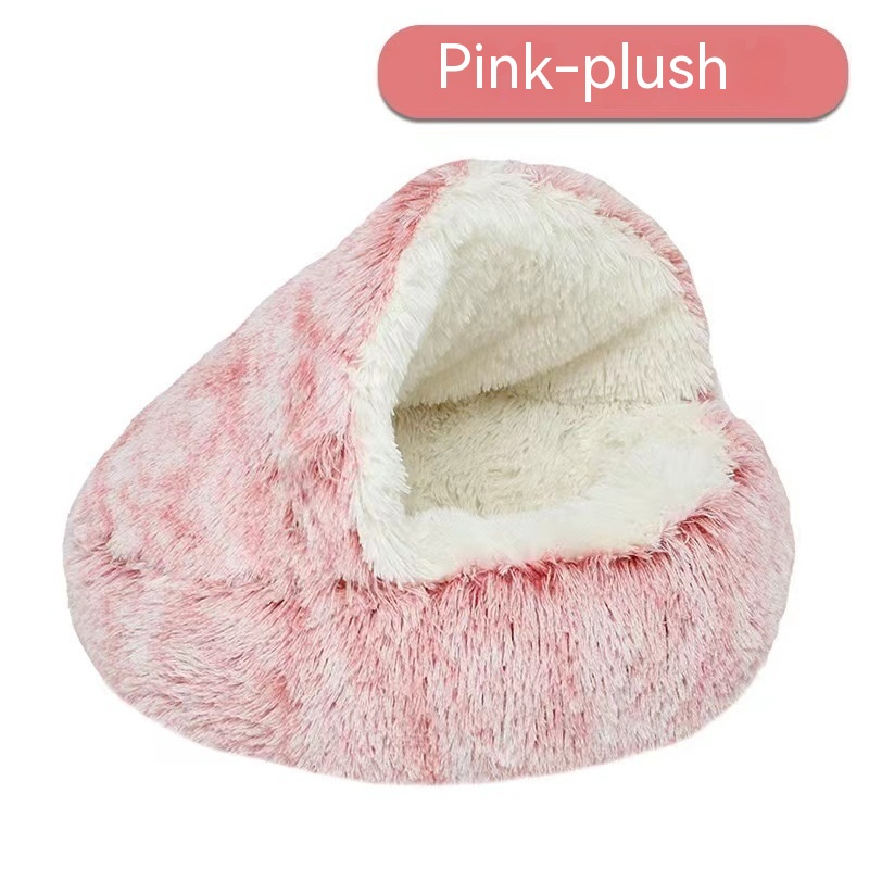 Semi-Closed Cat Bed Nest — Cozy Cave Pet Bed