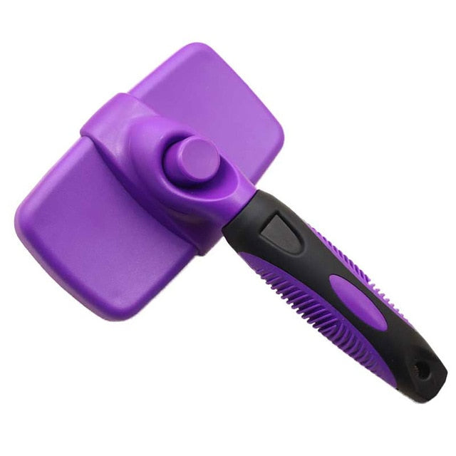 Self Cleaning Dog Brush and Pet Grooming Tool