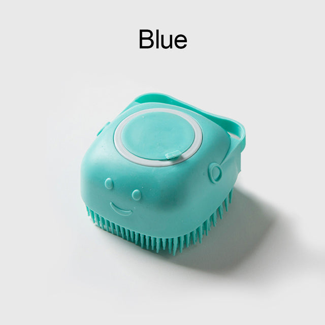 Soft Silicone Dog Brush and Gentle Bath Grooming Tool