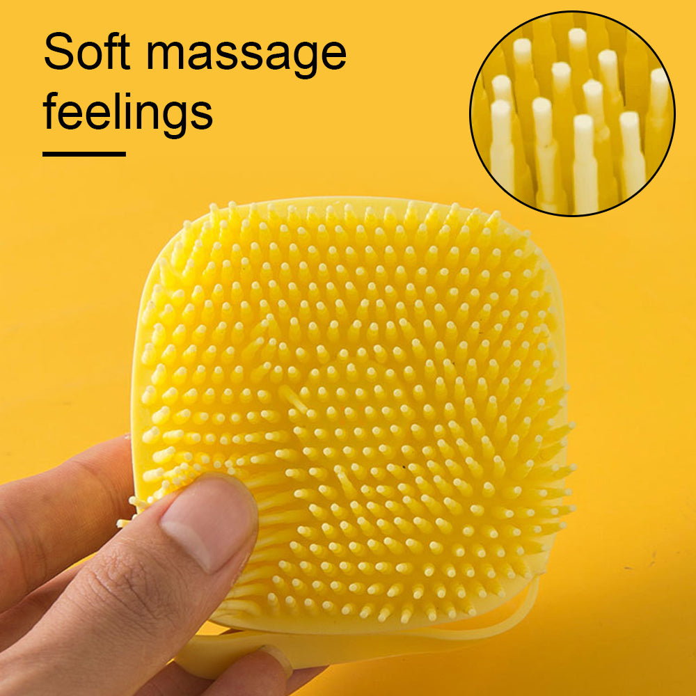 Soft Silicone Dog Brush and Gentle Bath Grooming Tool