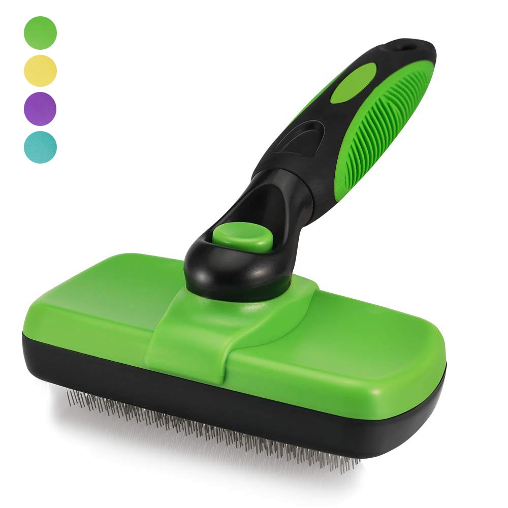 Self Cleaning Dog Brush and Pet Grooming Tool